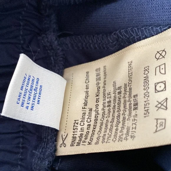 Scotch & Soda Scotch Shrunk boys soft stretch navy joggers pants